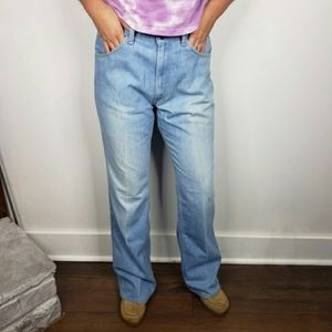 Vintage 80's Levi's Orange Tab High Waist Straight Leg Denim 520 Blue Jeans 33